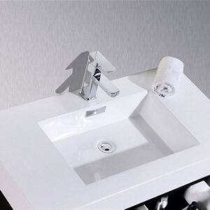 Kubebath BSL40 Bliss 39 1/2 Inch Wall Mount Single Sink Bath Vanity