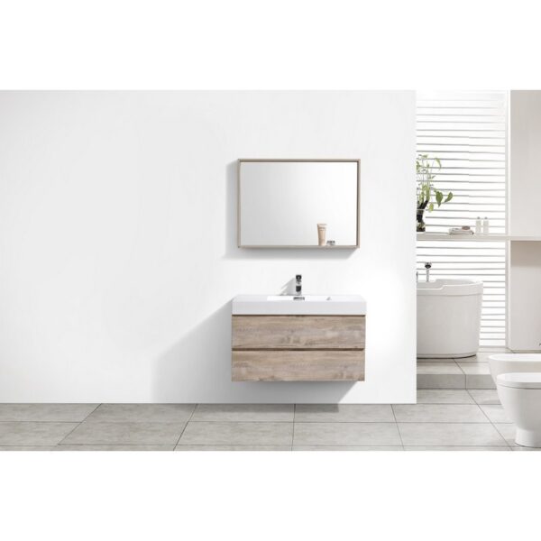 Kubebath BSL40 Bliss 39 1/2 Inch Wall Mount Single Sink Bath Vanity