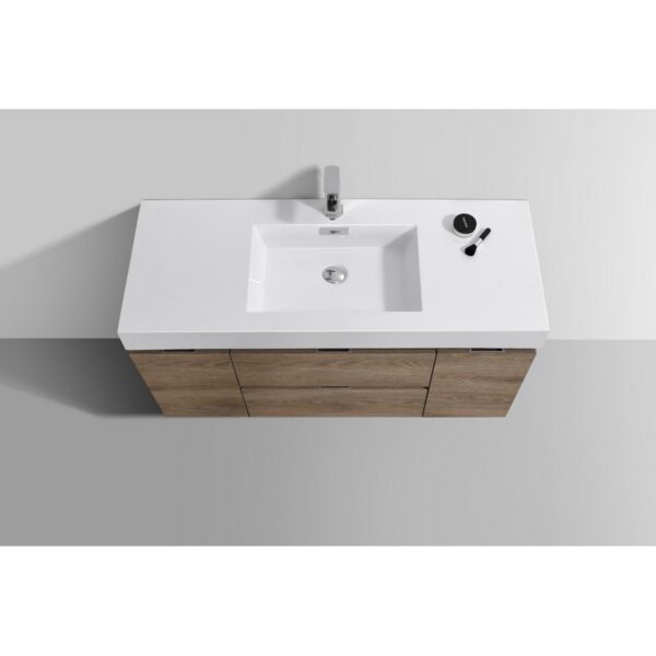 Kubebath BSL48 Bliss 47 1/4 Inch Wall Mount Single Sink Bath Vanity