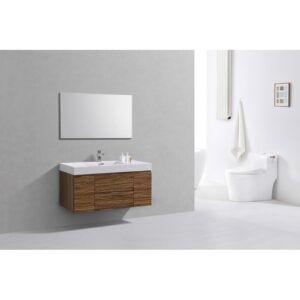 Kubebath BSL48 Bliss 47 1/4 Inch Wall Mount Single Sink Bath Vanity