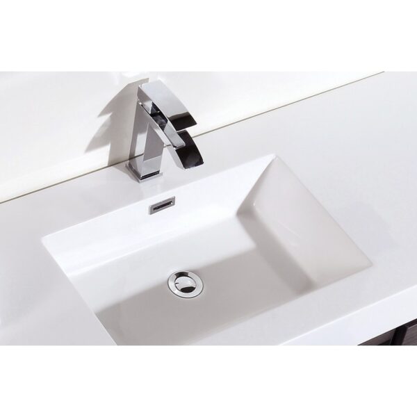 Kubebath BSL60S Bliss 59 Inch Wall Mount Single Sink Bath Vanity