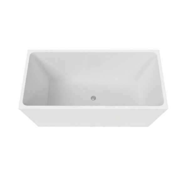 Castello USA CB-37-63 Scarlett 63 Inch Freestanding Tub with Drainer and Overflow