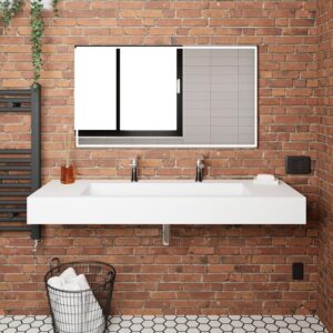 Castello USA CB-GM-2053-60 Pyramid 60 Inch Wall Mounted Counter Top Vessel Bathroom Sink