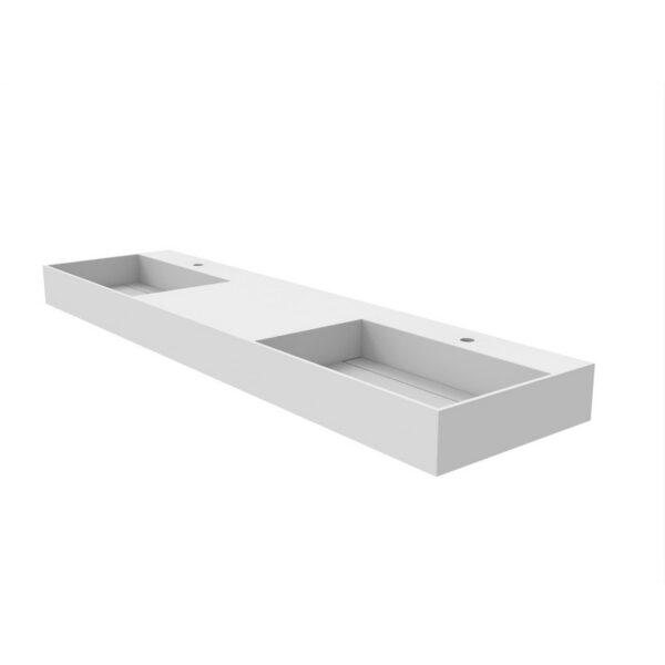 Castello USA CB-GM-2056-72 Juniper 72 Inch Wall Mounted Vessel Double Bathroom Sink