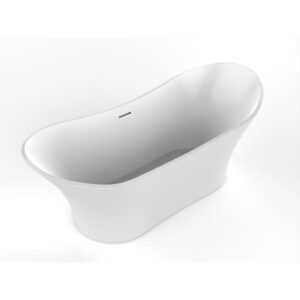 Castello USA CB-GM-8013 Ocean 68 7/8 Inch Solid Surface Freestanding Bathtub