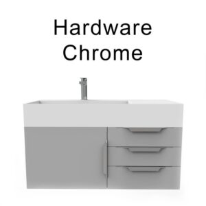 Castello USA CB-AMAZON-36G-SET Amazon 35 Inch Grey Vanity Set with Top