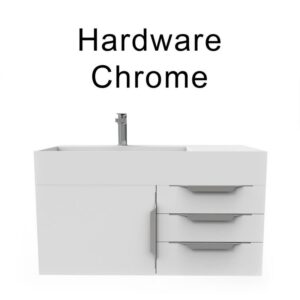 Castello USA CB-AMAZON-36W-SET Amazon 35 Inch White Vanity Set with Top