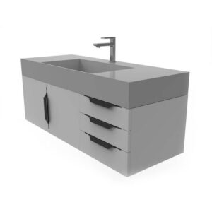 Castello USA CB-AMAZON-48G-SET Amazon 47 3/4 Inch Grey Vanity Set with Top