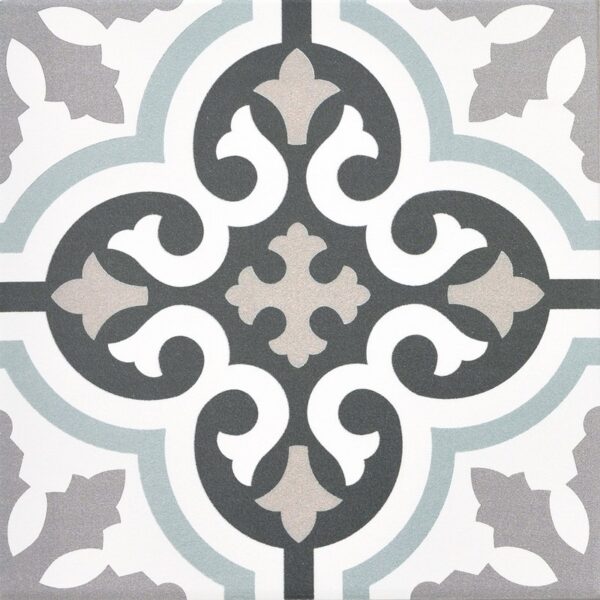 Castello USA CB-DEC-URB-8X8 Morocco 8 x 8 Inch Porcelain Floor and Wall Tile Square Design - Matte