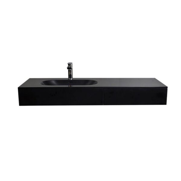 Castello USA CB-GM-20106-L-B-D Sonoma 47 1/4 Inch Wall Mounted Basin with Drawer