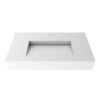 Castello USA CB-GM-2053-36 Pyramid 35 3/8 Inch Wall Mounted Counter Top Vessel Bathroom Sink