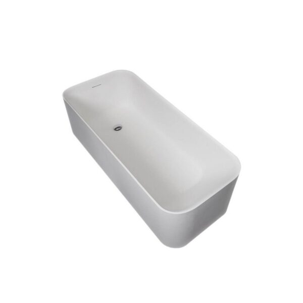 Castello USA CB-GM-8018S Cheyenne 63 Inch Solid Surface Freestanding Bathtub