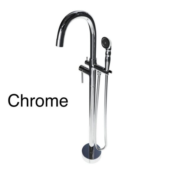 Castello USA CB-NEPTUNE-B Breeze Neptune 44 7/8 Inch Tub Filler with Shower Attachment