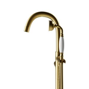 Castello USA CB-NEPTUNE-D Drift Neptune 44 7/8 Inch Tub Filler with Shower Attachment