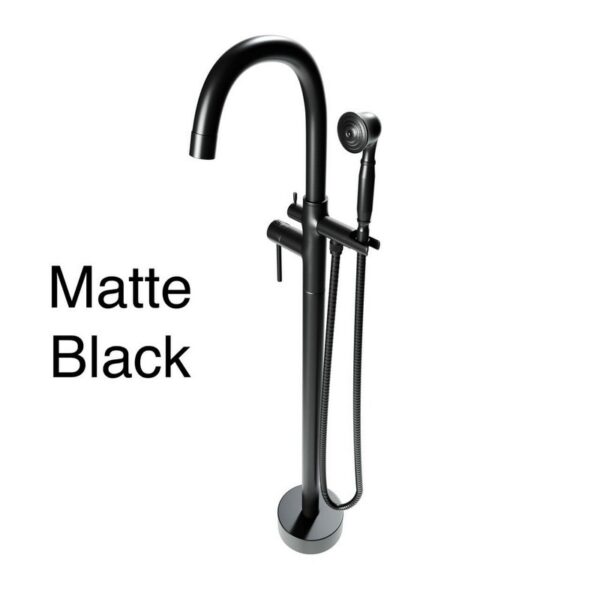 Castello USA CB-NEPTUNE-F Float Neptune 44 7/8 Inch Tub Filler with Shower Attachment