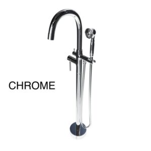 Castello USA CB-NEPTUNE-F Float Neptune 44 7/8 Inch Tub Filler with Shower Attachment