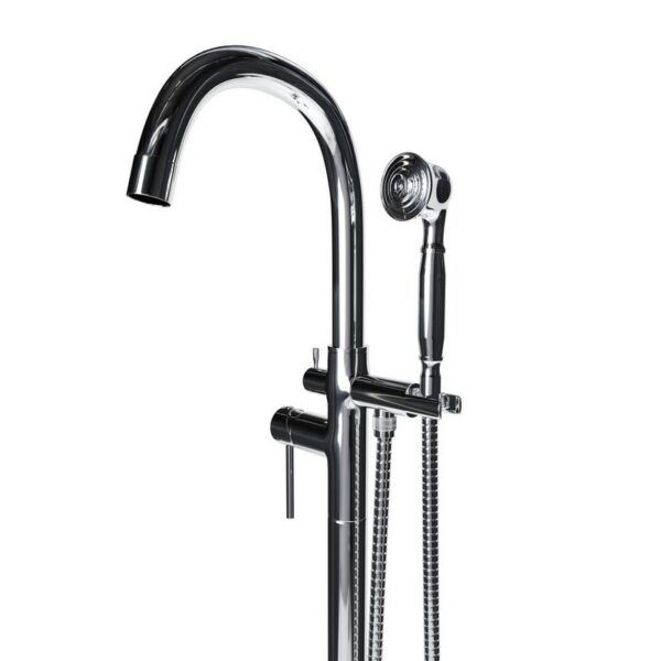 Castello USA CB-NEPTUNE-F Float Neptune 44 7/8 Inch Tub Filler with Shower Attachment