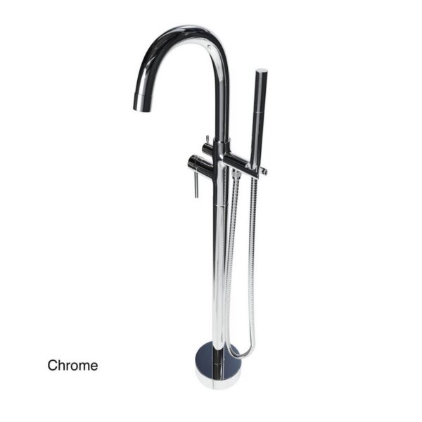 Castello USA CB-NEPTUNE-S Standard Neptune 44 7/8 Inch Tub Filler with Shower Attachment