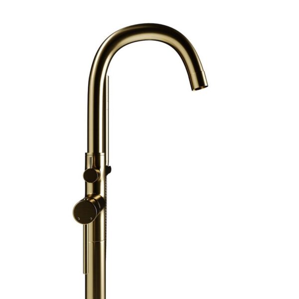 Castello USA CB-NEPTUNE-S Standard Neptune 44 7/8 Inch Tub Filler with Shower Attachment