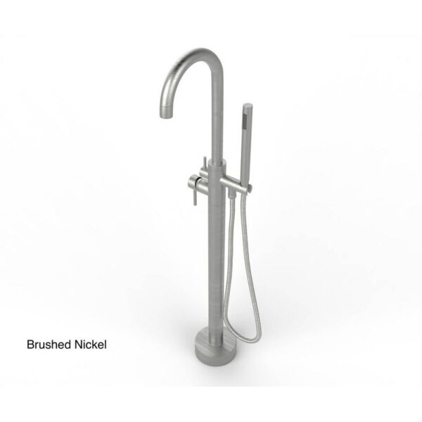 Castello USA CB-NEPTUNE-S Standard Neptune 44 7/8 Inch Tub Filler with Shower Attachment