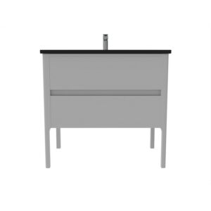 Castello USA CB-SERENA-36G-SET Serena 36 Inch Grey Vanity Set with Top