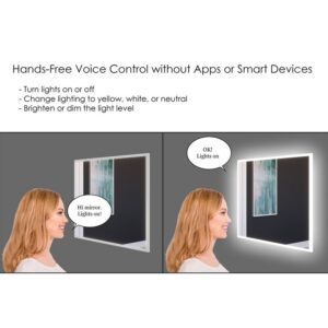 Castello USA CB-SM430-36-30 Lisa 36 x 30 Inch Smart Mirror