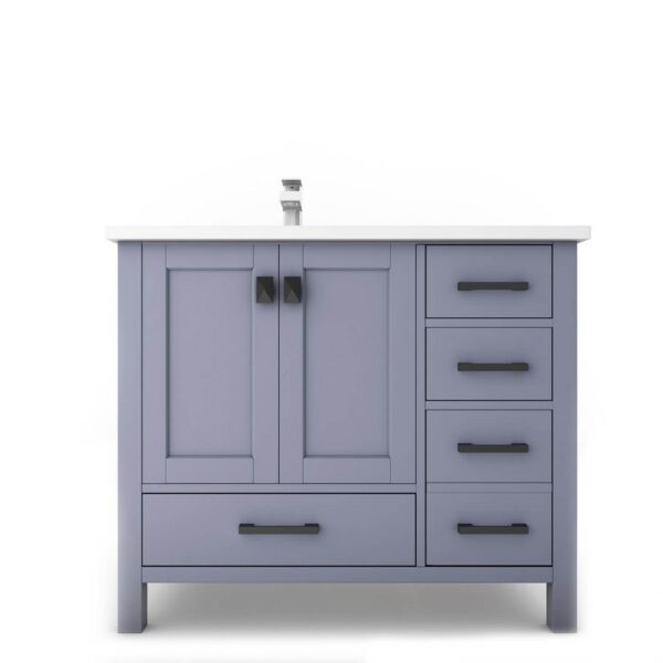 Castello USA CB-YAM-36G-SET Yamyam 36 Inch Grey Vanity Set with Top