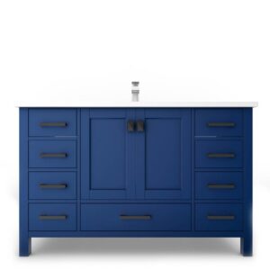 Castello USA CB-YAM-48BU-SET Yamyam 47 Inch Blue Vanity Set with Top