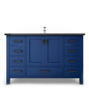 Castello USA CB-YAM-48BU-SET Yamyam 47 Inch Blue Vanity Set with Top