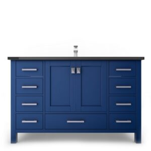 Castello USA CB-YAM-48BU-SET Yamyam 47 Inch Blue Vanity Set with Top