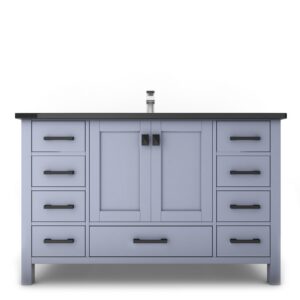 Castello USA CB-YAM-48G-SET Yamyam 47 Inch Grey Vanity Set with Top