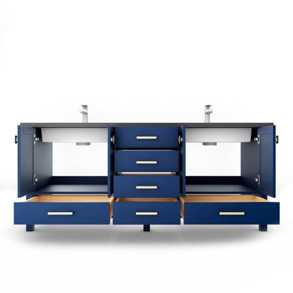 Castello USA CB-YAM-60BU-SET Yamyam 60 Inch Blue Vanity Set with Top