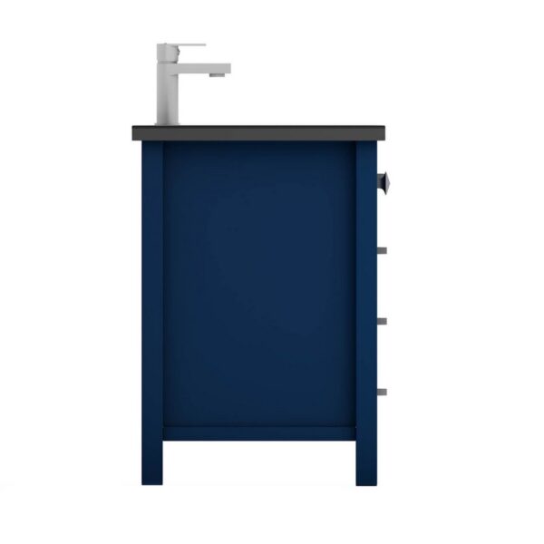 Castello USA CB-YAM-72BU-SET Yamyam 72 Inch Blue Vanity Set with Top