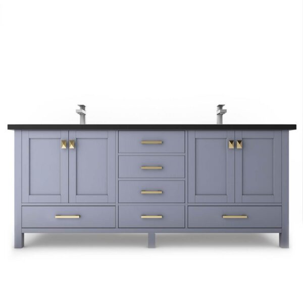 Castello USA CB-YAM-72G-SET Yamyam 72 Inch Grey Vanity Set with Top