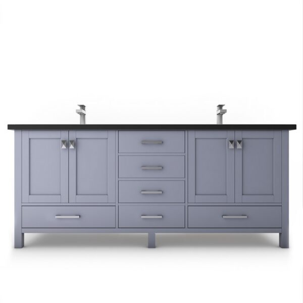 Castello USA CB-YAM-72G-SET Yamyam 72 Inch Grey Vanity Set with Top