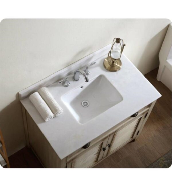 Chans Furniture CF-28324 Abbeville 36 Inch Distressed Beige Bathroom Sink Vanity