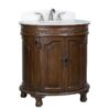 Chans Furniture CF-2869W-TK 32 Inch Benton Collection Versailles Small Colonial Bathroom Sink Vanity in Light Brown