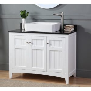 Chans Furniture GD-77888GT 42 Inches Causal Style Vessel Sink Thomasville Single Sink Bathroom Vanity