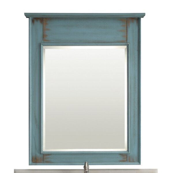 Chans Furniture CF-78888BU 42 Inches Benton Collection Abbeville Single Sink Bathroom Vanity In Distressed Blue