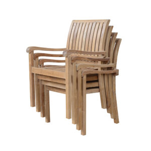 Anderson Aspen Stackable Armchair (Fully Built & 4 pcs in a box)