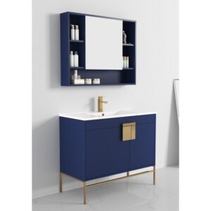 Chans Furniture CL-108NB -40ZI 40 Inches Tennant Brand Kuro Minimalistic Bathroom Vanity In White