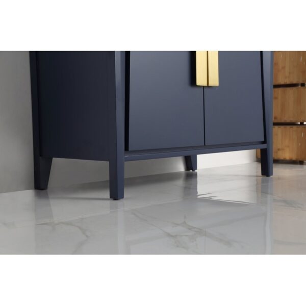 Chans Furniture CL-22NB36-ZI 36 Inches Larvotto Modern Single Sink Bathroom Vanity In Navy Blue