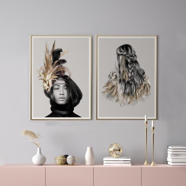 GFURN Crow and Feathers Print