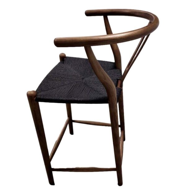 GFURN Dagmar Counter Stool - Walnut & Black Cord