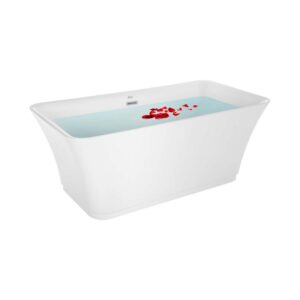 Empava EMPV-59FT1511 59 x 30 Inch Soaking Freestanding Bathtub - White