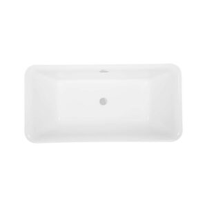 Empava EMPV-59FT1511 59 x 30 Inch Soaking Freestanding Bathtub - White