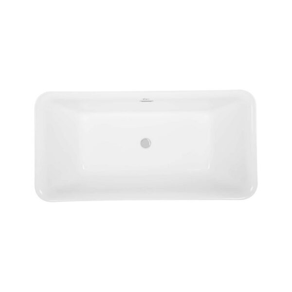 Empava EMPV-59FT1511 59 x 30 Inch Soaking Freestanding Bathtub - White