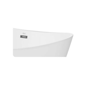 Empava EMPV-59FT1518LED 59 x 30 Inch Soaking Freestanding Bathtub - White