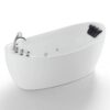 Empava EMPV-67AIS02 67 x 31 Inch Whirlpool Freestanding Bathtub with Tub Filler - White