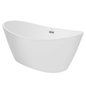 Empava EMPV-67FT1518 67 x 30 Inch Soaking Freestanding Bathtub - White